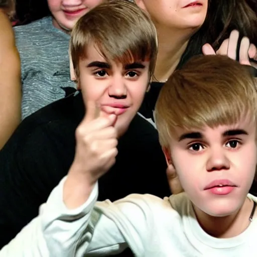 Image similar to justin bieber with down syndrom