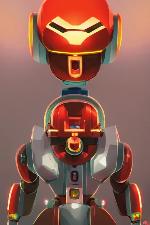 Image similar to metabots medabots medarotto medarot robot minimalist comics helmet mask neon cybereye, behance hd by jesper ejsing, by rhads, makoto shinkai and lois van baarle, ilya kuvshinov, rossdraws global illumination ray tracing hdr radiating a glowing aura