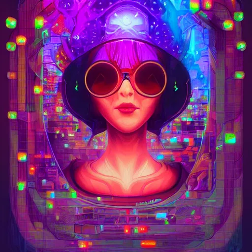 Image similar to skill magic geek inside matrix deepdream radiating a glowing aura stuff loot legends stylized digital illustration video game icon artstation lois van baarle, ilya kuvshinov, rossdraws,