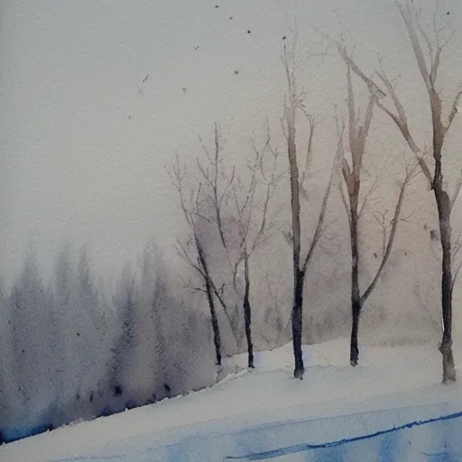 Image similar to winter watercolor