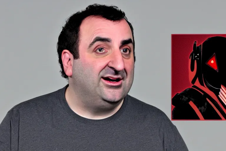 Prompt: Mike Stoklasa of Red Letter Media as a Klingon on the bridge of the Enterprise, HD