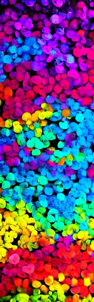 Prompt: colorful, dark, background