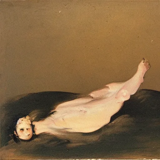 Image similar to a painting francisco goya did when he was deeply schizophrenic