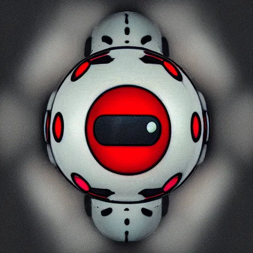 Image similar to detailed ufo shaped like a pokemon ball red on top white on bottom intricate, hyper detailed, realistic, cinematic lighting