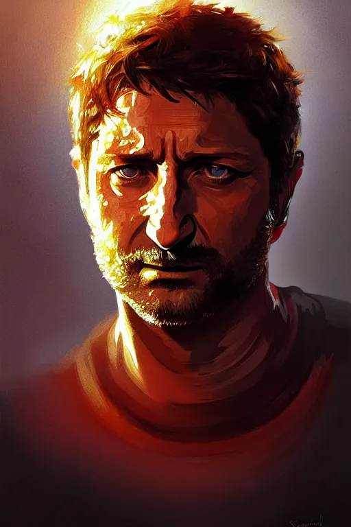 Prompt: portrait of a watermelon gerard butler, greek, intricate, headshot, key visual, conceptart, ambient lighting, highly detailed, digital painting, artstation, concept art, sharp focus, by makoto shinkai and akihiko yoshida and greg manchess