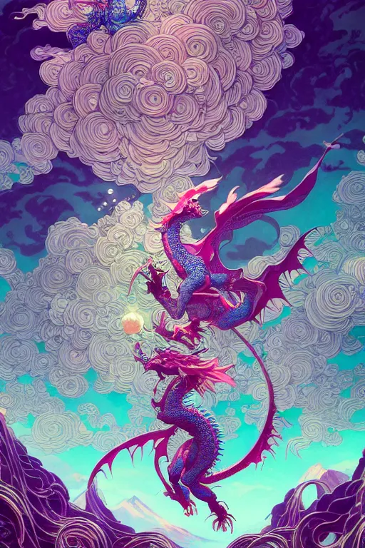 Image similar to a beautiful hyperdetailed character design 4 k wallpaper illustration of cyan dragon victo ngai, from china, style of studio ghibli, makoto shinkai, raphael lacoste, louis comfort tiffany, denoise, deblurring, artgerm, xision, james jean, ross tran, chinese style