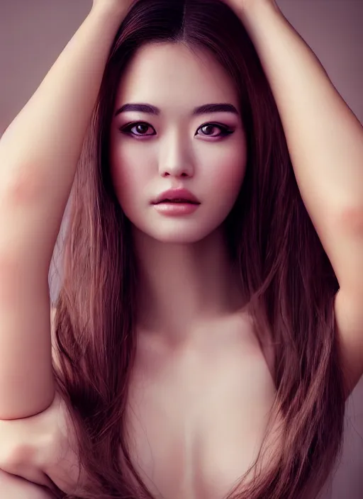 Image similar to a gorgeous female photo, professionally retouched, soft lighting, realistic, smooth face, full body shot, torso, dress, perfect eyes, wide angle, sharp focus on eyes, 8 k, high definition, insanely detailed, intricate, elegant, artgerm and jason chan and mark litvokin