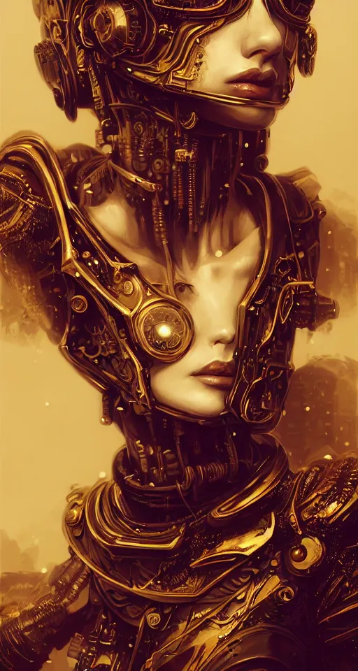 Image similar to soft lustrous hard tech ivory biotech raver gutter punk cyborg bioweapon, golden ratio, details, sci - fi, dark fantasy, cyberpunk, intricate, decadent, ornate, highly detailed, digital painting, octane render, 8 k, artstation, concept art, smooth, sharp focus, illustration, art by artgerm, loish, wlop