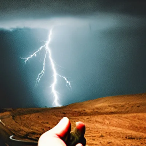 Image similar to lightning storm in my hand