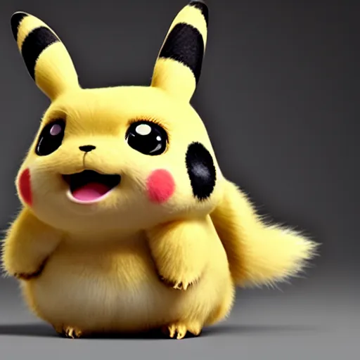 Image similar to model cute detective pikachu sneezing at a model photoshoot studio lighting by annie leibovitz