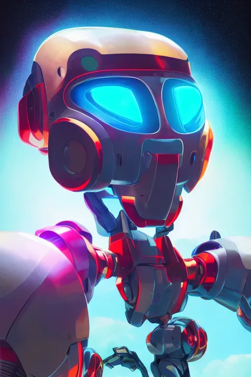 Image similar to metabots medabots medarotto medarot robot minimalist comics helmet mask neon cybereye, behance hd by jesper ejsing, by rhads, makoto shinkai and lois van baarle, ilya kuvshinov, rossdraws global illumination ray tracing hdr radiating a glowing aura