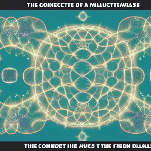 Image similar to The connection of all fractal multiverses in the whole existence