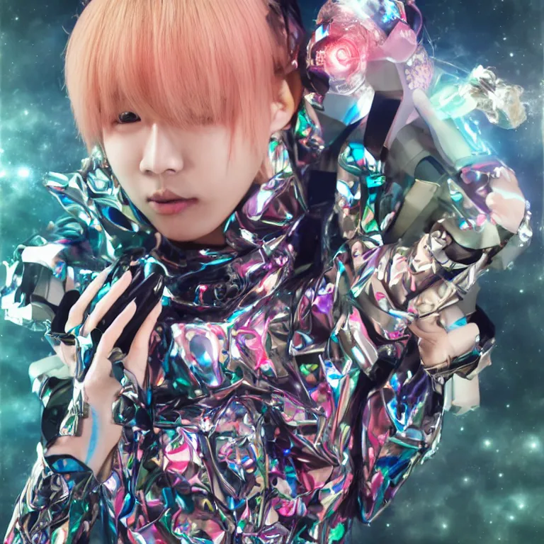 Image similar to futuristic kpop idol deity