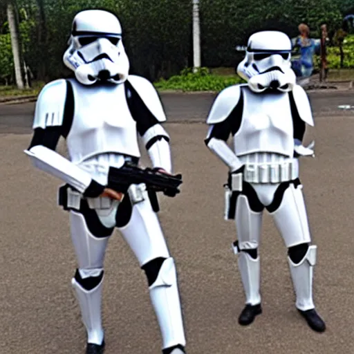 Image similar to storm troopers on holiday in thailand