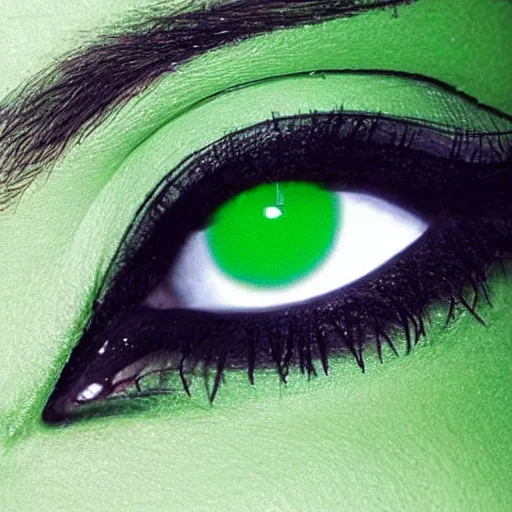 Prompt: green substance that makes your eyes wierd