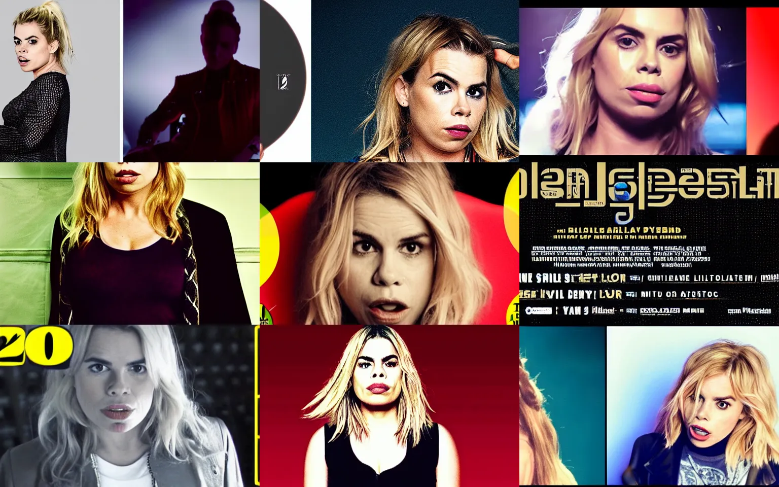 Prompt: 2 5 th anniversary music video, billie piper'day & night ( billie's version )'produced by stargate tor & mikkel for virgin records, 2 0 2 5 popstar comeback single