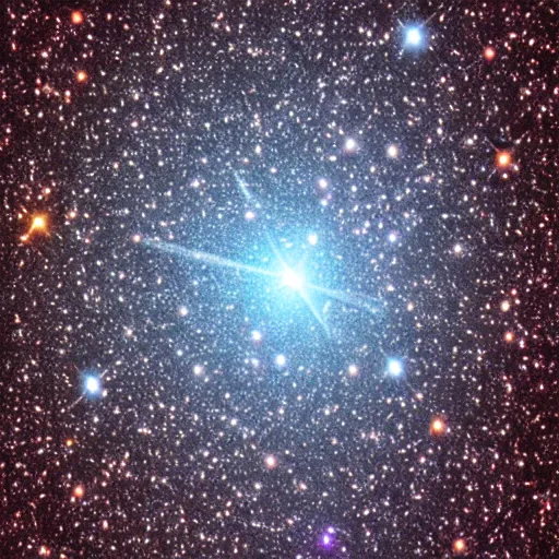 Prompt: photograph of globular cluster M13 in Hercules