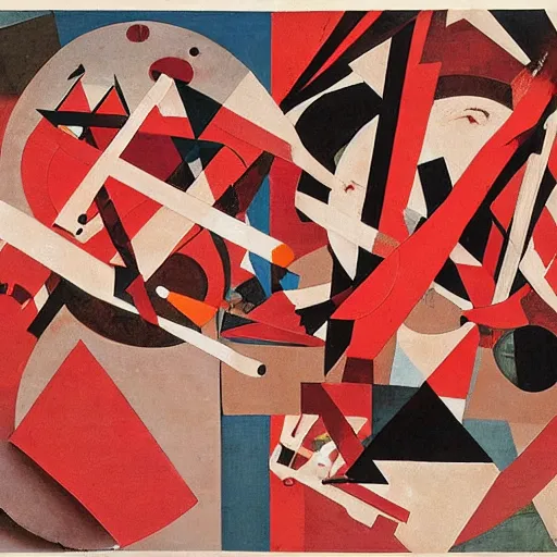Image similar to sea of blood, anarchy, constructivist collage by diego velazquez and alexander rodchenko