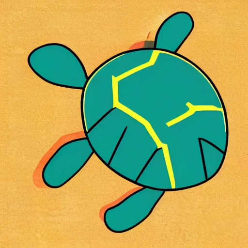 Image similar to illustration of an new pokemon inspired by an turtle and an monkey, in pokemon artstyle