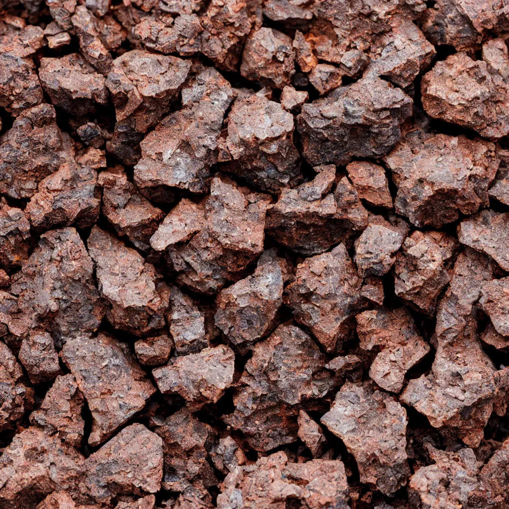 Prompt: chunk of iron ore, 8 k