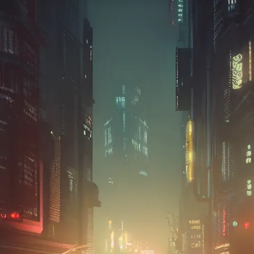 Image similar to blade runner 2 0 4 9 city at night, vfx shot, realism, intricate detail, digital painting, artstation, concept art, sharp focus, art by ralph mcquarrie,