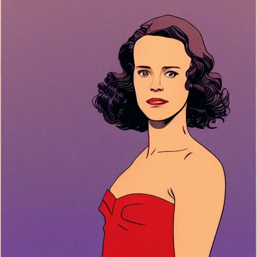 Image similar to rachel mcadams retro minimalist portrait by jean giraud, moebius starwatcher comic, 8 k