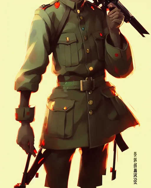 Prompt: ukranian soldier, shinkai makoto studio ghibli studio key hideaki anno sakimichan stanley artgerm lau rossdraws james jean marc simonetti elegant highly detailed digital painting artstation pixiv