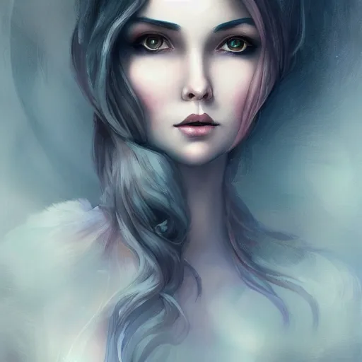 Image similar to a portrait in the style of anna dittmann and charlie bowater and charles dulac.