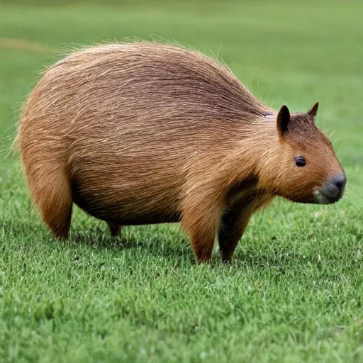 Prompt: a picture of a capybara mechanically enhanced by the combine