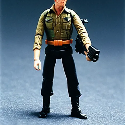 Image similar to Tom Waits as a G.I. Joe action figure from the 1980s