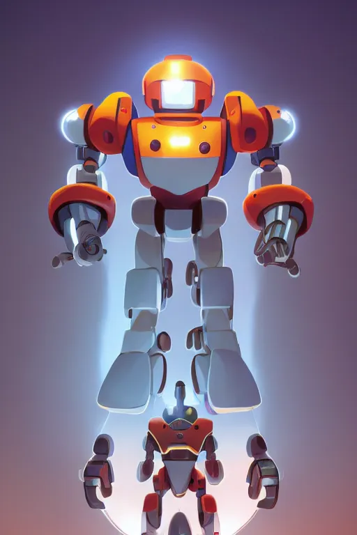 Image similar to metabots medabots medarotto medarot robot minimalist comics, behance hd by jesper ejsing, by rhads, makoto shinkai and lois van baarle, ilya kuvshinov, rossdraws global illumination ray tracing hdr radiating a glowing aura