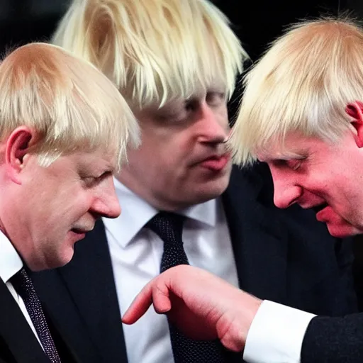 Image similar to putin slapping Boris Johnson