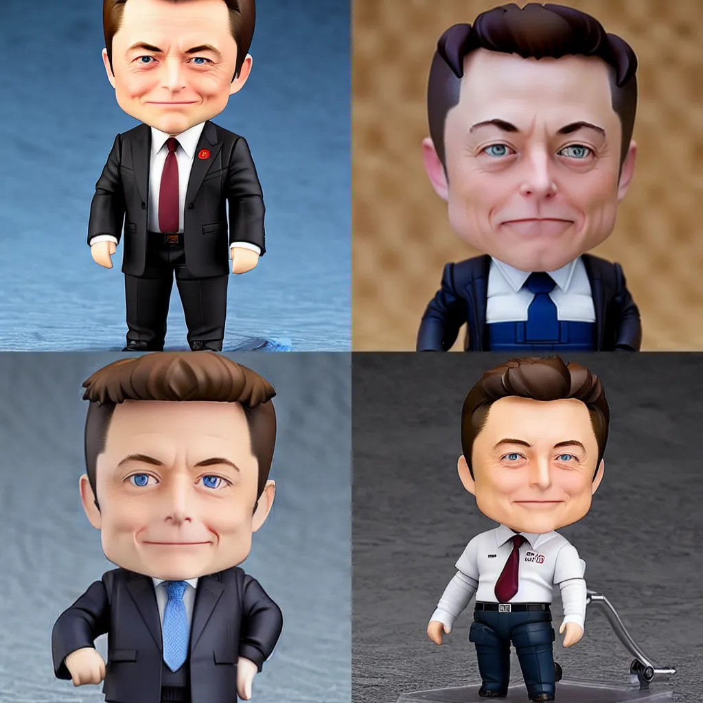 Prompt: Nendoroid Elon Musk