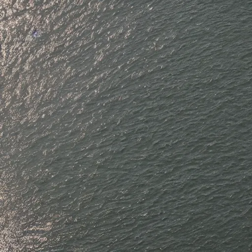 Image similar to realistic aerial drone shot of British fishing trawler