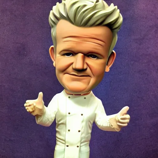 Image similar to bobble head of Gordon Ramsay