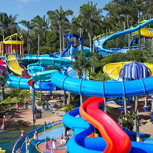 Prompt: the most dangerous water park in the world