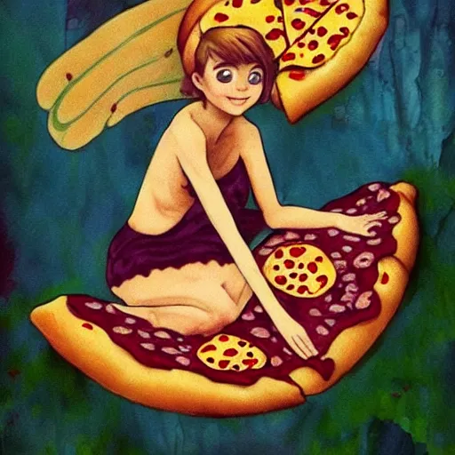 Prompt: !dream pizza fairy,