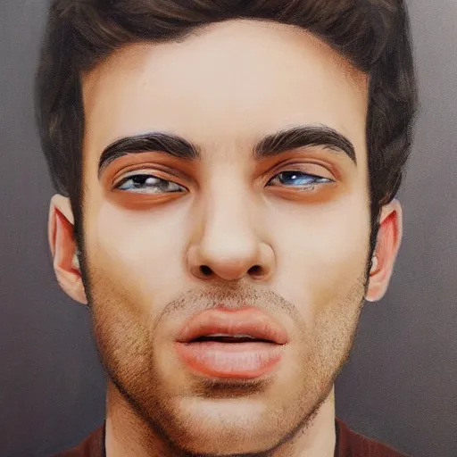 Image similar to omer adam portrait, photorealistic