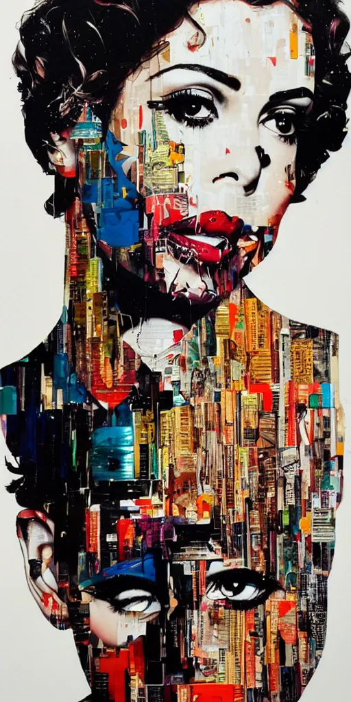 Prompt: i said, ooh, i'm drowning in the night, 1 9 8 0's disco by sandra chevrier