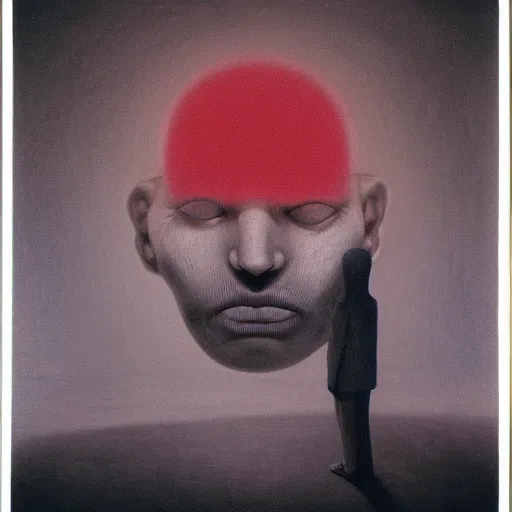 Prompt: Capgras Syndrome, illustrated by Zdzisław Beksiński, artistic interpretation, trending on artstation, 4k, 8k