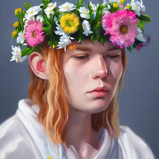 Prompt: midsommar 4, oil painting, ultradetailed, artstation, ultradetailed, digital painting, ultradetailed