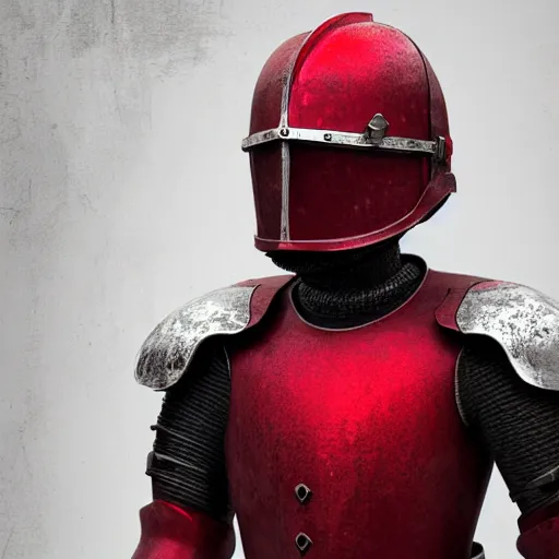 Prompt: red medieval knight, style of hydro74, detailed, 4k