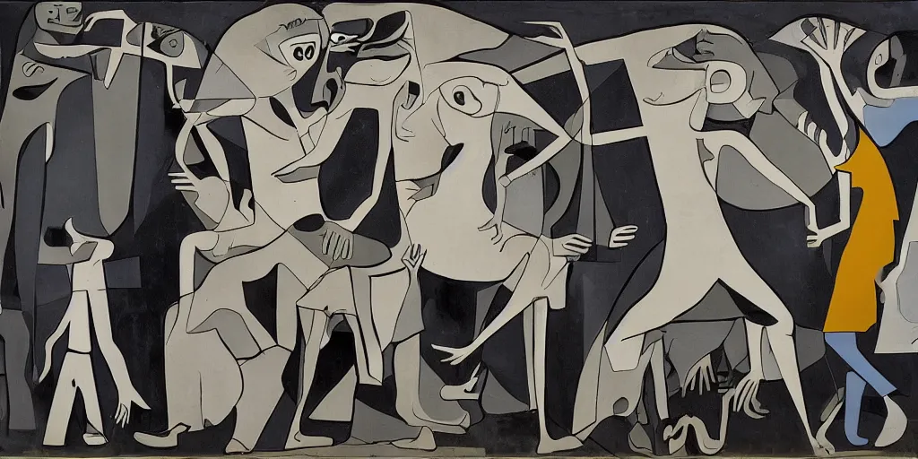 Image similar to la guernica