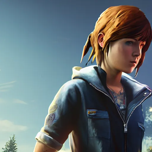 Image similar to life is strange Chloe price full body, full shot, photograph, photorealistic, 8k UHD resolution, highly detailed, cinematic lighting, post processing.