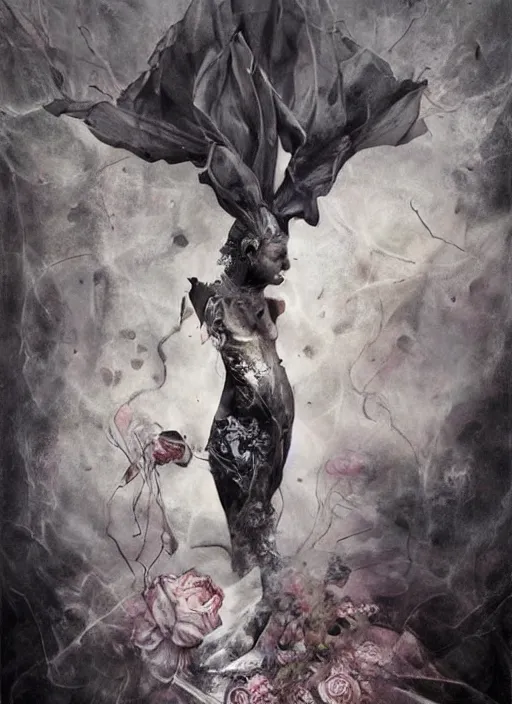 Image similar to Our lives are not our own. We are bound to others, past and present, and by each crime and every kindness, we birth our future. diabolical, dark, mystical, intrincate, maximalism, by Marco Mazzoni, Otto dix and Ryohei Hase