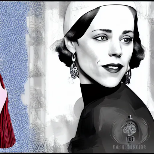 Image similar to rachel mcadams as a 1 9 2 0 s mob gangster, detailed digital painting, intricate