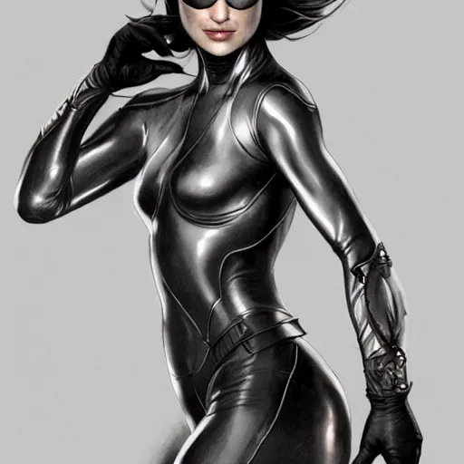 Image similar to full figure ultra realistic illustration, olivia wilde as realistic catwoman, intricate, elegant, highly detailed, digital painting, artstation, concept art, smooth, sharp focus, illustration, art by artgerm and greg rutkowski and alphonse mucha
