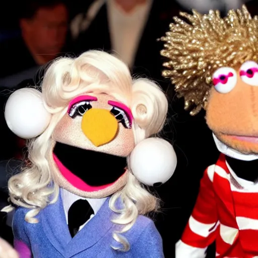 Prompt: Lady Gaga as a muppet