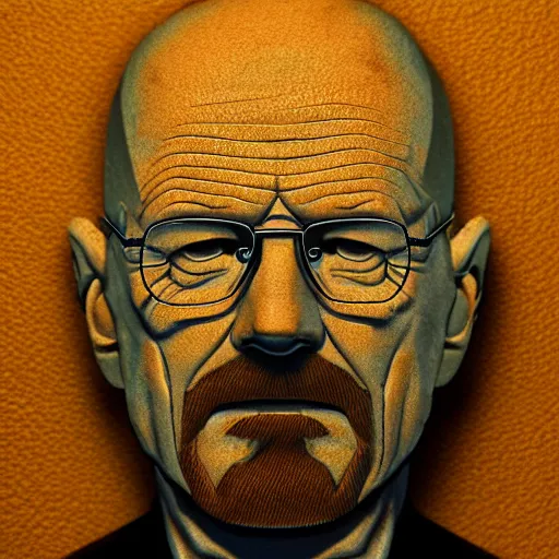 Image similar to walter white made out of cheese, cinematic photography, trending on artstation,