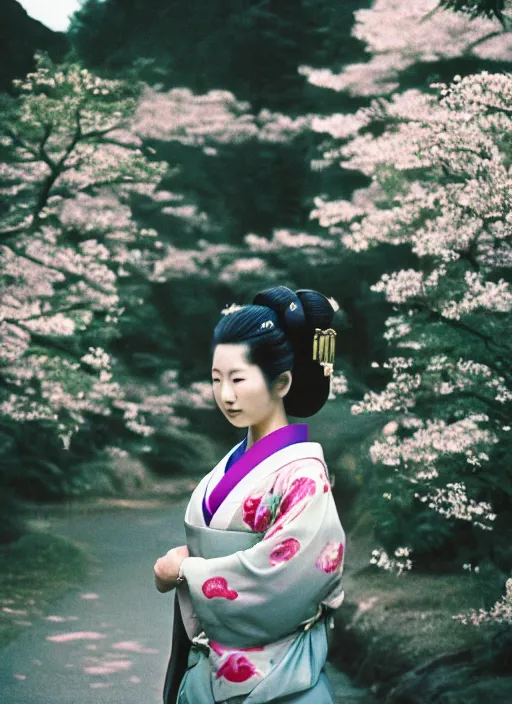Prompt: Portrait Photograph of a Japanese Geisha Agfa Vista 200